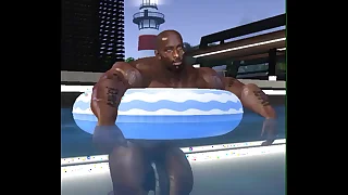 Harrison's relaxing day off ends with a cumshot